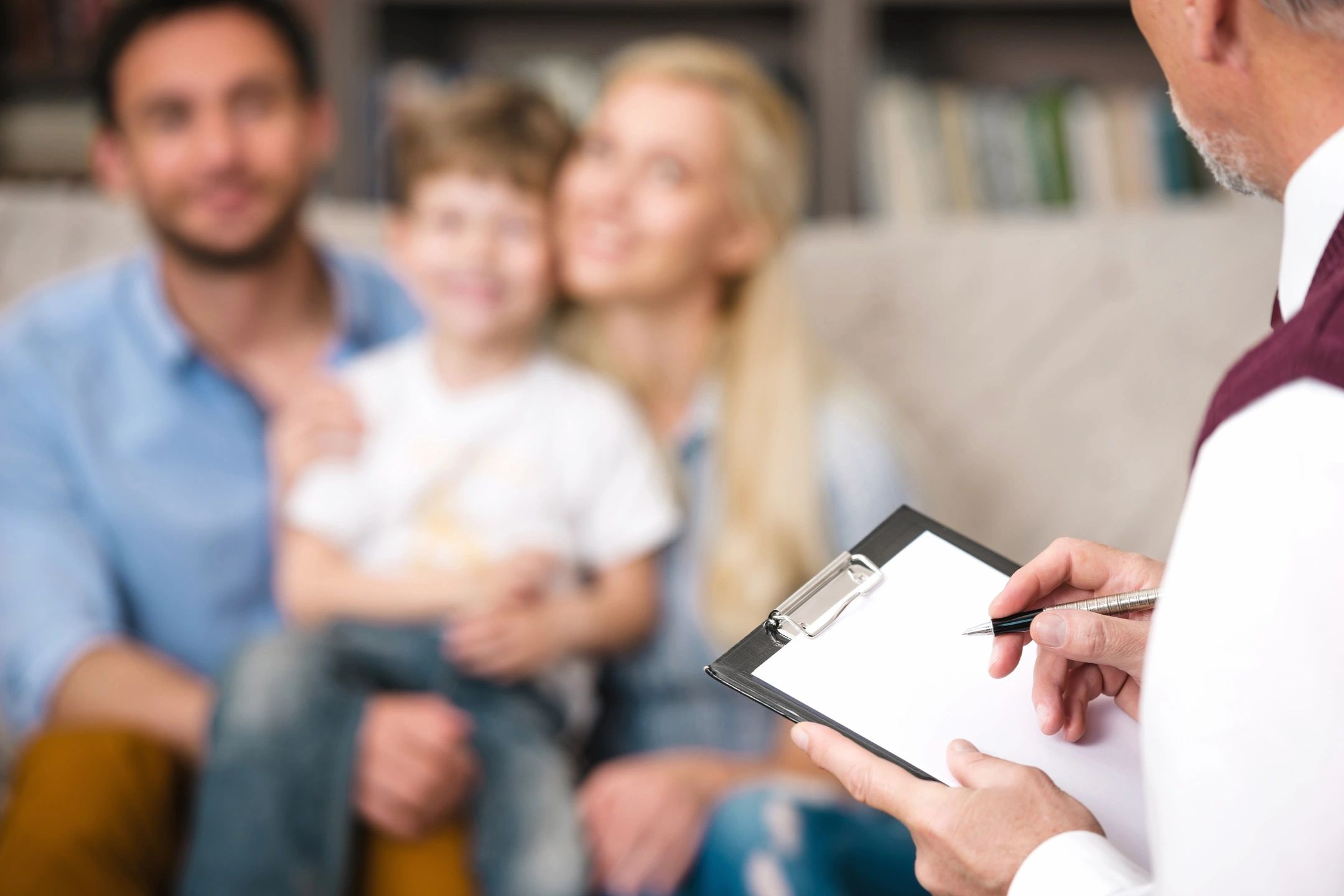 Family scene representing parenting support